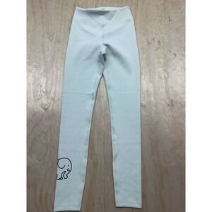 Ella Ivory Leggings Sz Small Light Color Elephant Logo